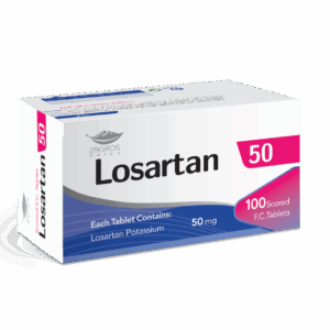 Losartan 50mg – Blood Pressure & Kidney Protection